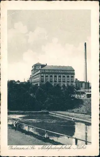 Ansichtskarte Oederan Nähfadenfabrik Kabis 1928