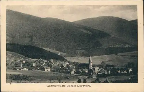 Ansichtskarte Olsberg Stadtblick 1927