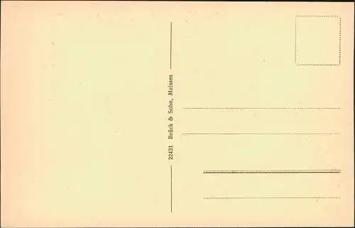 Ansichtskarte Oederan Straßenpartie an der Schule 1926