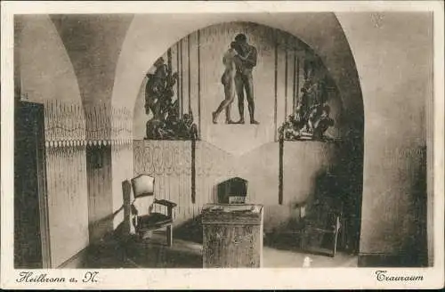 Ansichtskarte Heilbronn Trauraum - Hochzeitszimmer 1926