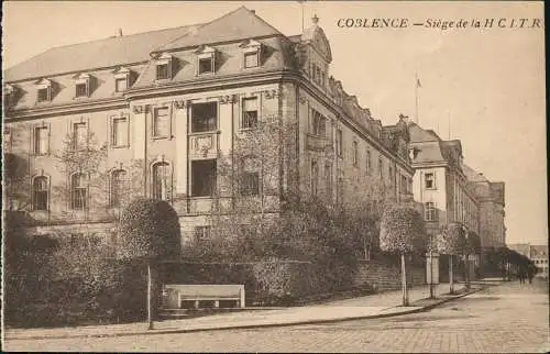 Ansichtskarte Koblenz Siège de la HCI.T.R. 1918