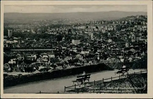 Ansichtskarte Stuttgart Von der Hasenbergsteige gesehen 1939