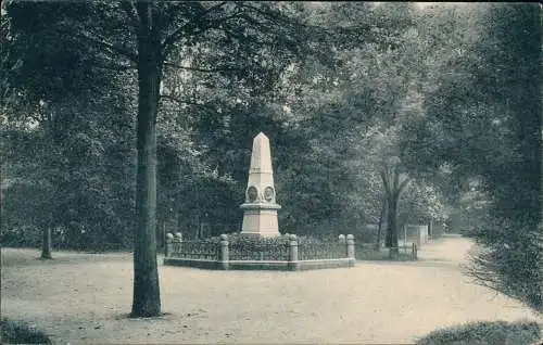 Postcard Liegnitz Legnica Parlie im Stadtpark mit Schubert Denkstein 1927