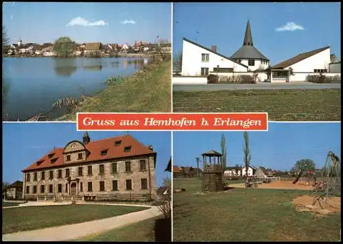 Ansichtskarte Hemhofen Gruss aus Hemhofen b. Erlangen (Mehrbildkarte) 1980