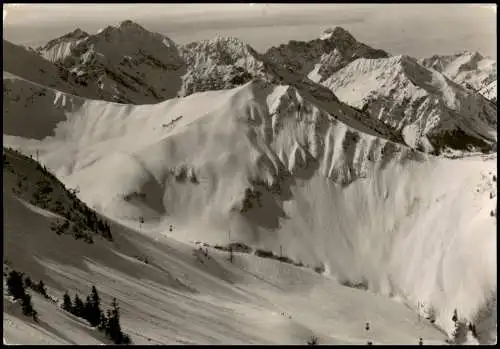Oberstdorf (Allgäu) KLEINWALSERTAL Kanzelwand-Bahn Weitblick 1970