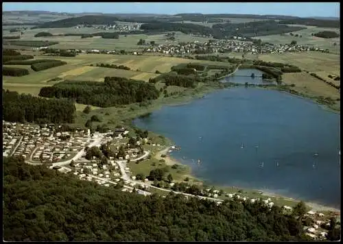 Mademühlen Krombach-Talsperre Westerwald im Hintergrund der Ort Rehe 1980