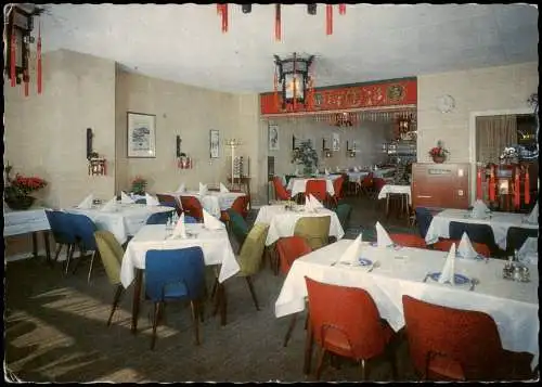 Krefeld Crefeld Yuen Wei Yick China Restaurant Rheinstraße Innenansicht 1969