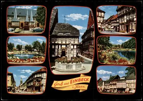 Ansichtskarte Einbeck Mehrbildkarte mit diversen Ortsansichten 1978