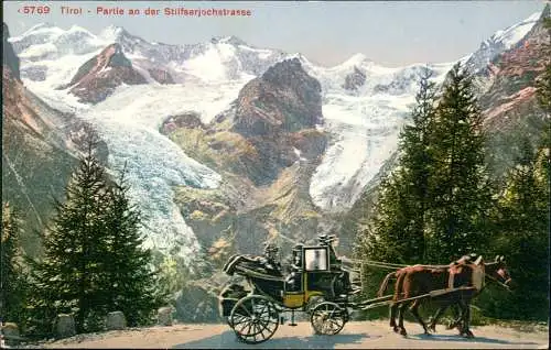 Prad am Stilfserjoch Prato allo Stelvio Partie an der Stilfserjochstrasse 1915