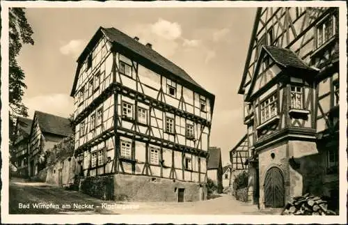 Ansichtskarte Bad Wimpfen Klostergasse 1950