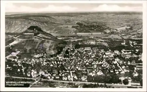 Ansichtskarte Weinsberg Blick auf die Stadt 1955