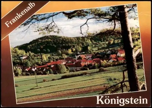 Königstein (Oberpfalz) Panorama Ansicht; Ort Frankenalb 2000/1990