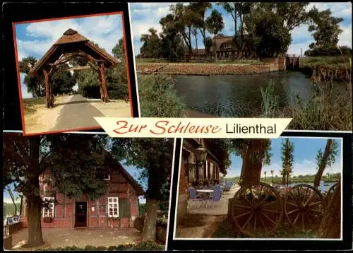 Lilienthal Mehrbild-AK Gaststätte Zur Schleuse Lilienthal Truperdeich 1979