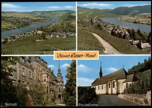 Lieser Mehrbildkarte mit Ortsansichten, Schloss, Paulskirche 1975