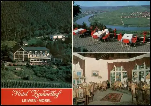Ansichtskarte Trittenheim Mehrbildkarte Hotel Zummethof LEIWEN MOSEL 1980