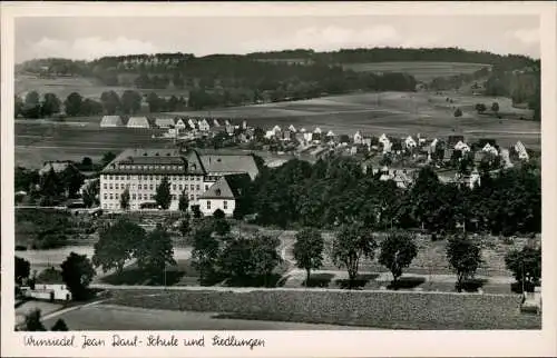Wunsiedel (Fichtelgebirge) Umland-Ansicht Jean Raul Schule und Siedlungen 1940