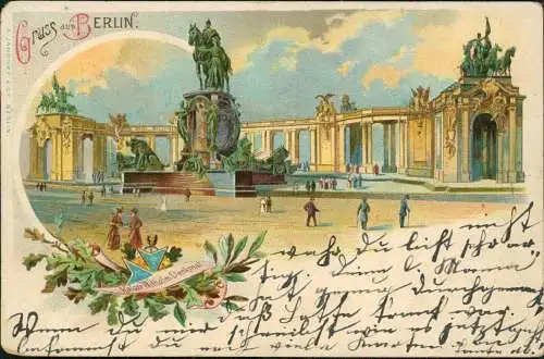 Ansichtskarte Mitte-Berlin Kaiser-Wilhelm-Denkmal 1899