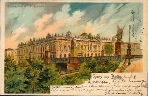 Ansichtskarte Mitte-Berlin Schlossbrücke 1902