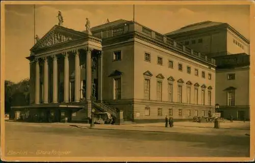 Ansichtskarte Mitte-Berlin Staatsoper 1930