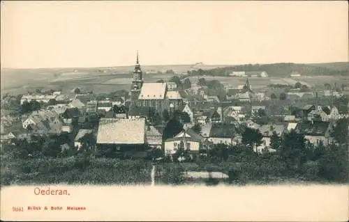 Ansichtskarte Oederan Stadtpartie 1914