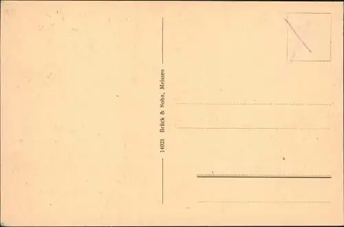 Ansichtskarte Oederan Partie am Amtsgericht 1909