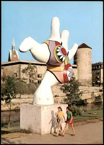 Ansichtskarte Hannover Die tanzende Nana, Kinder, Denkmal 1975