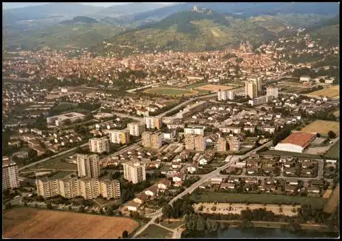 Heppenheim  Bergstraße Luftbild Gesamtansicht v. Flugzeug aus Luftaufnahme 1975