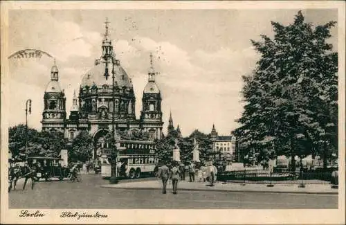 Ansichtskarte Mitte-Berlin Blick zum Dom 1936
