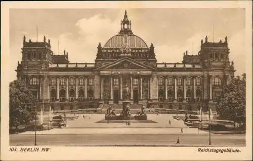 Ansichtskarte Berlin Reichstagsgebäude 1930