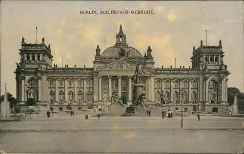 Ansichtskarte Berlin Reichstags-Gebäude 1908