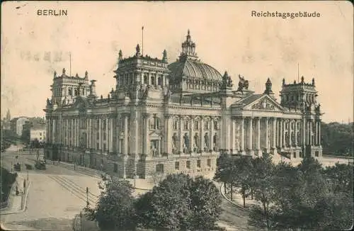 Ansichtskarte Berlin Reichstagsgebäude 1913