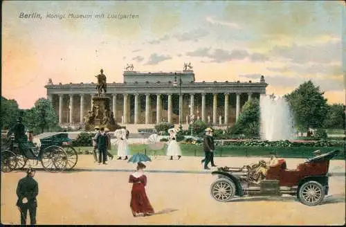 Ansichtskarte Berlin Königl. Museum mit Lustgarten 1906