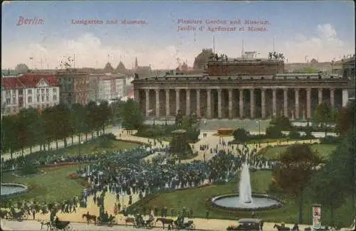 Ansichtskarte Berlin Lustgarten und Museum 1922