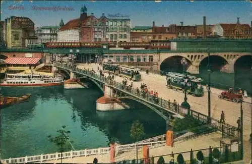 Ansichtskarte Mitte-Berlin Jannowitzbrücke 1918