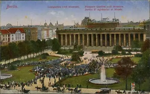 Ansichtskarte Berlin Lustgarten und Museum 1922