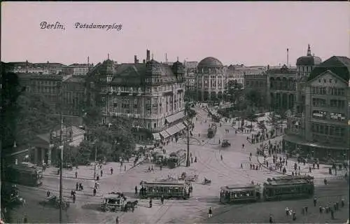 Ansichtskarte Tiergarten-Berlin Potsdamer Platz 1922