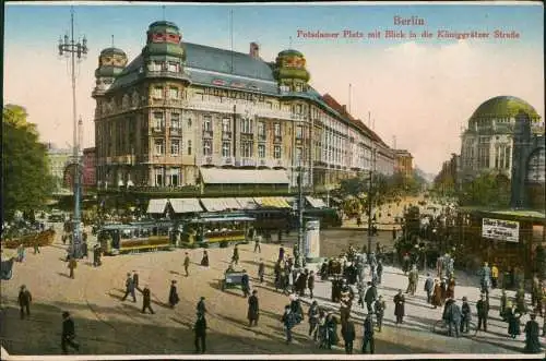 Kreuzberg-Berlin Potsdamer Platz mit Blick in die Königgrätzer-Straße 1920