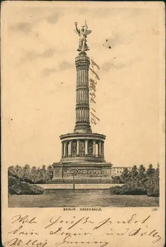 Ansichtskarte Mitte-Berlin Siegessäule 1900