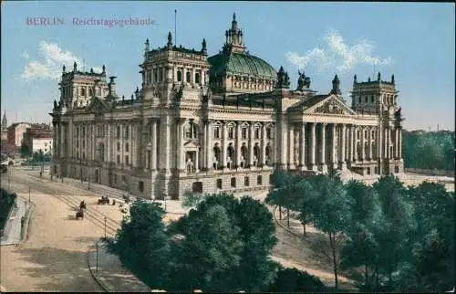 Ansichtskarte Berlin Reichstagsgebäude 1921