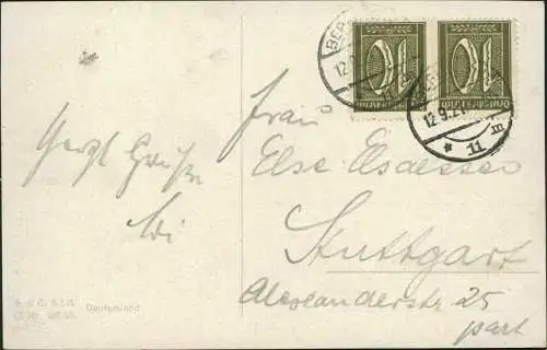 Ansichtskarte Berlin Reichstagsgebäude 1921