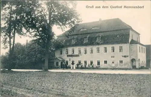 Ansichtskarte Memmendorf-Oederan Gasthof Sachsen 1918