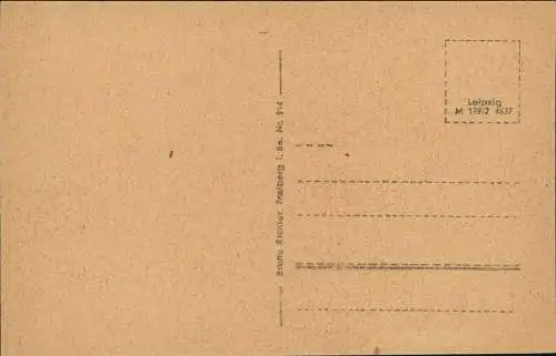 Ansichtskarte Oederan Teilansicht 1952