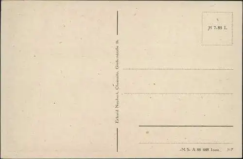 Ansichtskarte Oederan Partie an der Stadt 1930