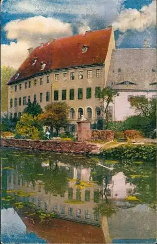 Ansichtskarte Börnichen-Oederan Photochromie Schloß 1912