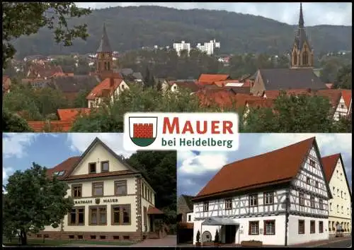 Ansichtskarte Heidelberg Umland-Ansichten MAUER bei Heidelberg 1990