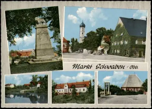 Ansichtskarte Markt Schwaben Mehrbildkarte mit 5 Ortsansichten 1960