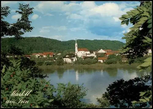 Ansichtskarte Marktl Teilansicht Ortsansicht von MARKTL am Inn 1980