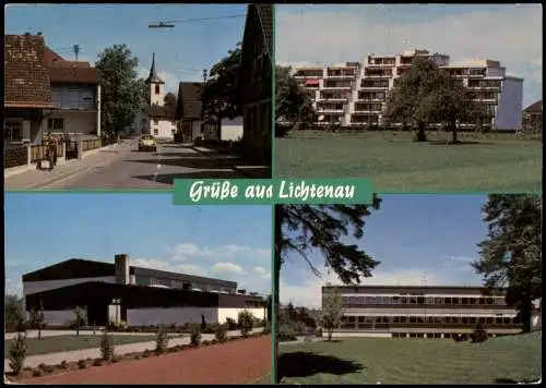 Lichtenau (Baden) Grüße aus Lichtenau (Mehrbild-AK, Ortsansichten) 1975