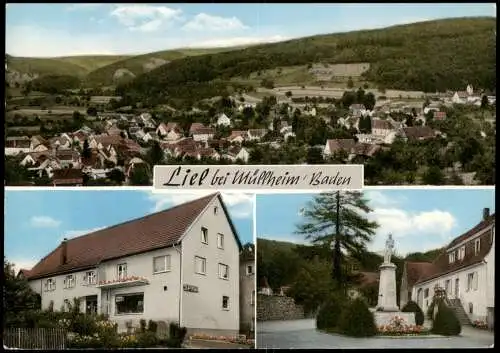 Liel-Schliengen MB u.a. Panorama Ansicht von Liel bei Müllheim Baden 1960
