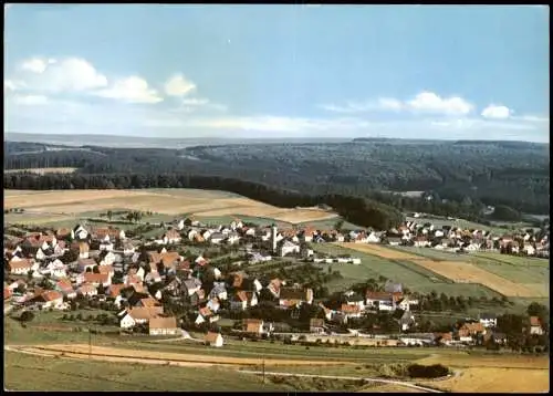 Ansichtskarte Holtheim Panorama Lichtenau-Holtheim Waldkreis Büren 1970